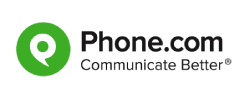 Phone.com Logo - Communicate better